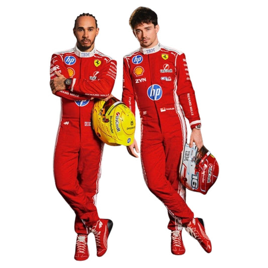 F1 Racing Costume 2026 Worn by Charles Leclerc & Lewis Hamilton  - Ferrari