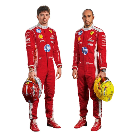F1 Racing Costume 2026 Worn by Charles Leclerc & Lewis Hamilton  - Ferrari