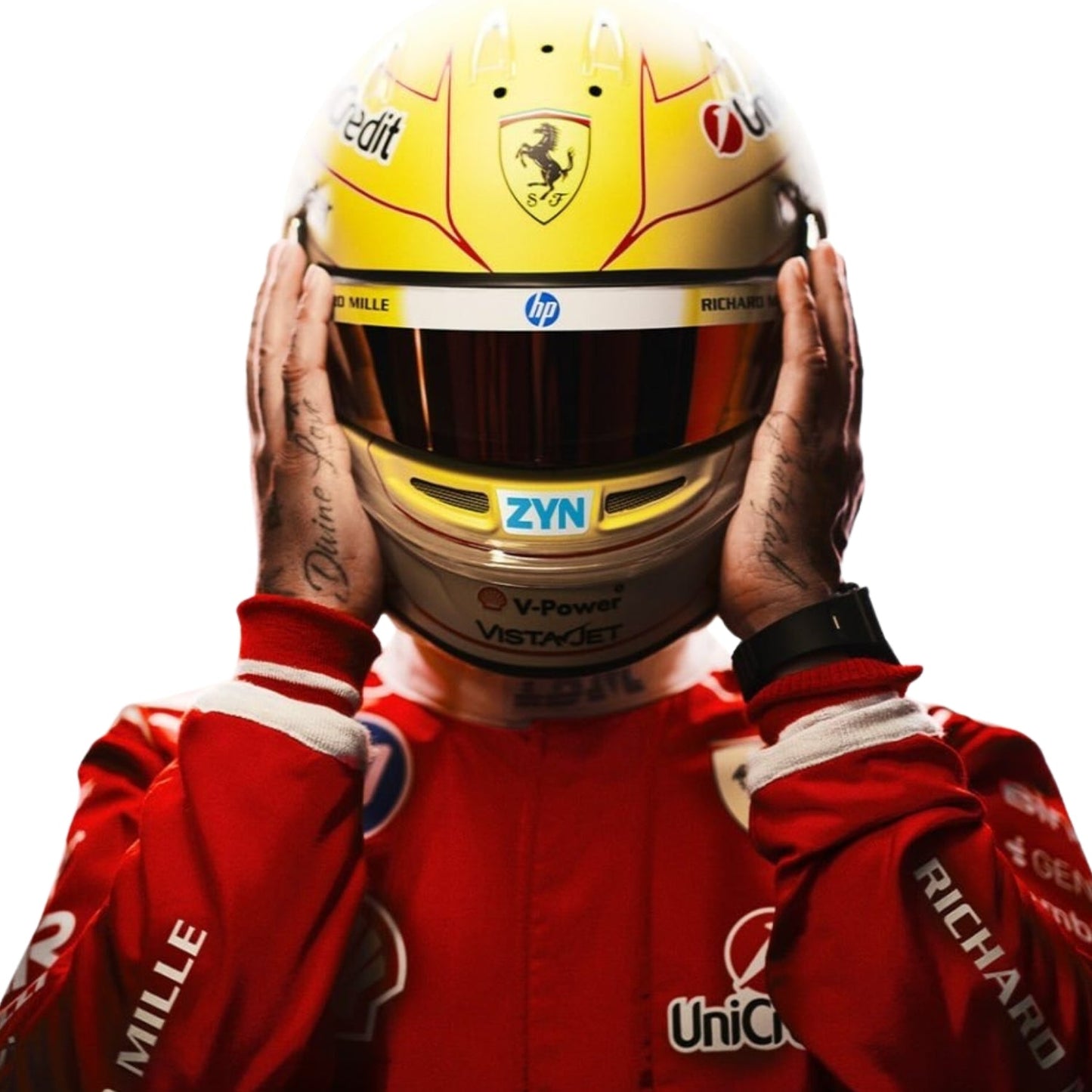 F1 Racing Costume 2026 Worn by Charles Leclerc & Lewis Hamilton  - Ferrari