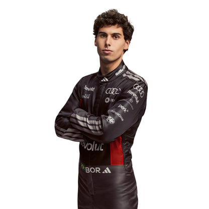 Close up View Of F1 Racing Costume 2026 Worn by Gabriel Bortoleto - Audi