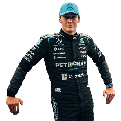 F1 Racing Costume 2026 Worn by George Russell - Mercedes - Rapid Racewear