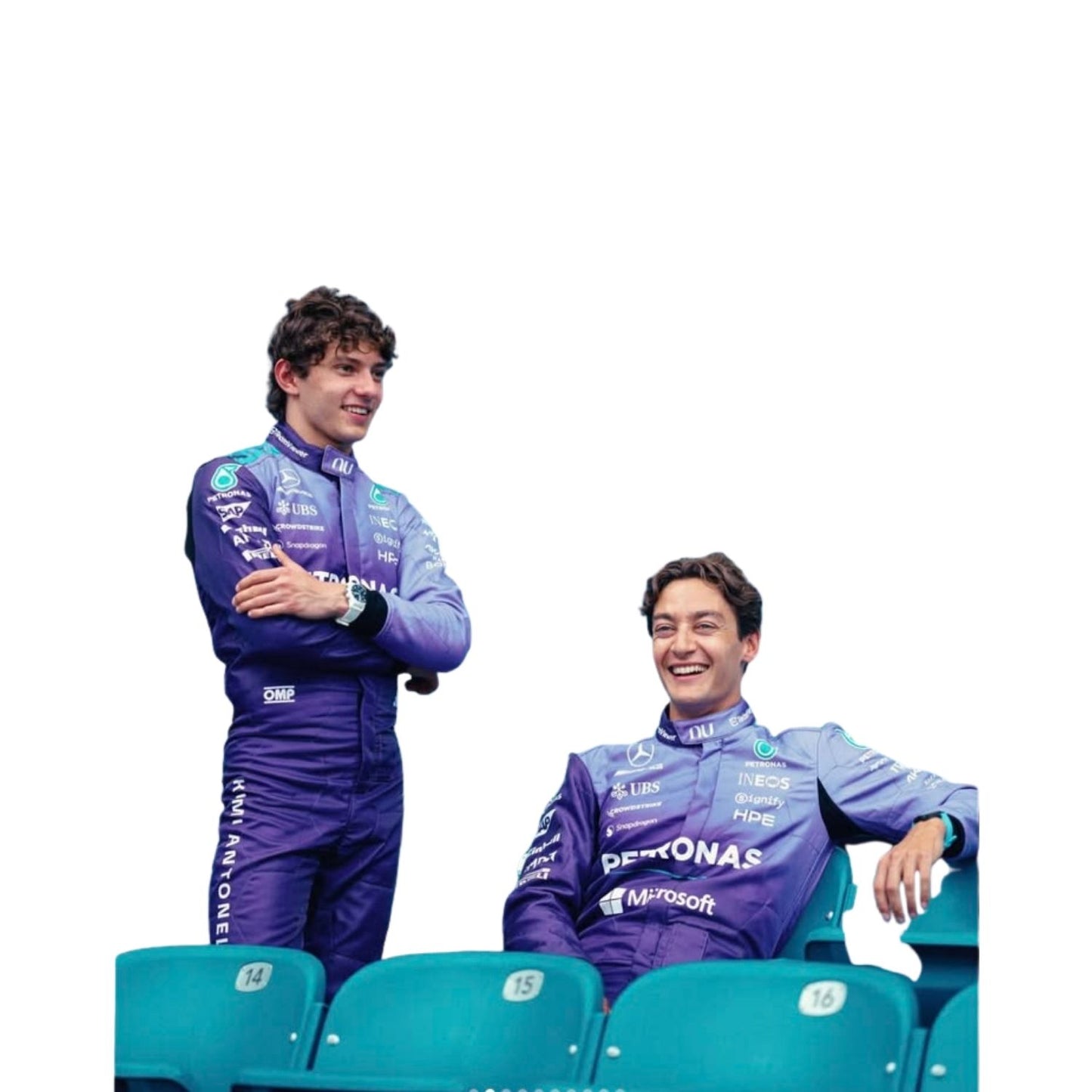 F1 Racing Costume 2026 Worn by George Russell & Andrea Kimi Antonelli - Mercedes Miami GP