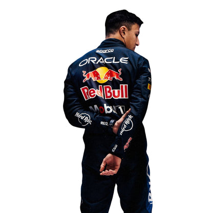 Back View of F1 Racing Costume 2026 Worn by Isack Hadjar - Red Bull