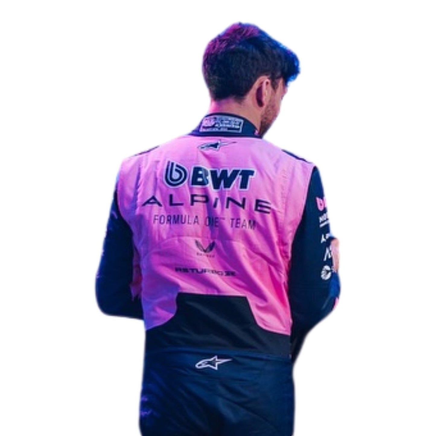 Bcak View of F1 Racing Costume 2026 Worn by Pierre Gasly & Franco Colapinto - Alpine