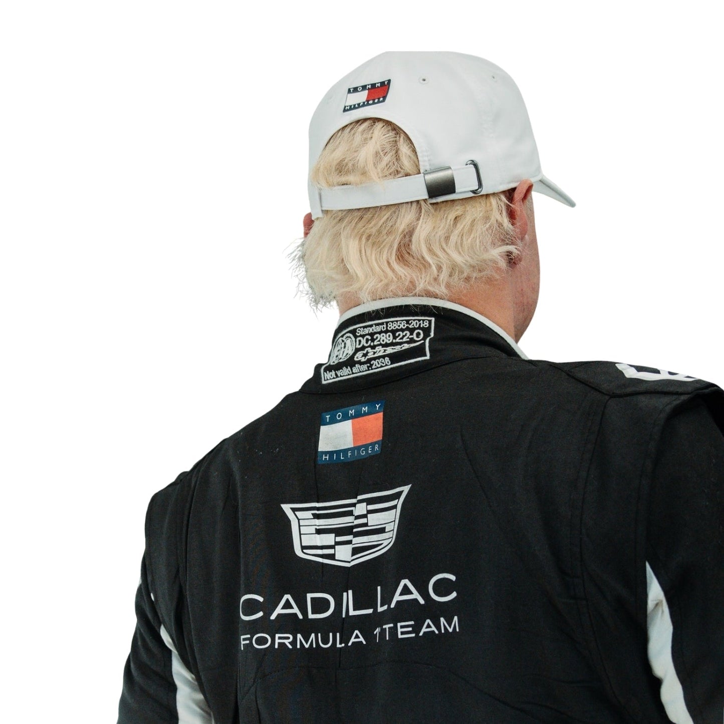 Back View of F1 Racing Costume 2026 Worn by Valtteri Bottas & Sergio Perez-Cadillac