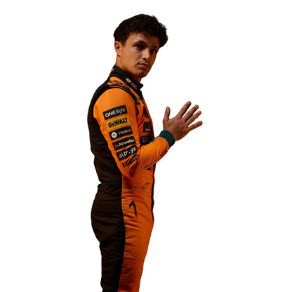 SIde View Of Lando Norris 2026 McLaren F1 Racing Suit